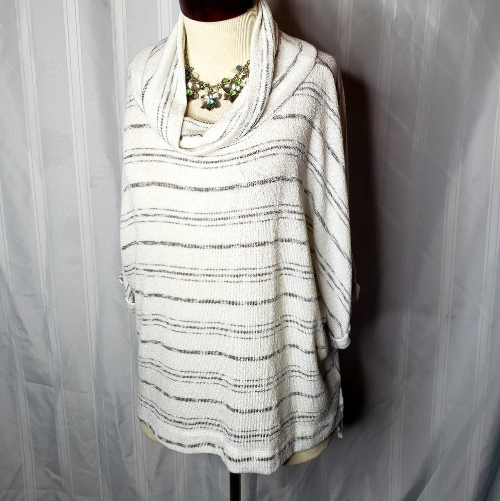 Cowl neck & Cuff Pullover by Agnes & Dora